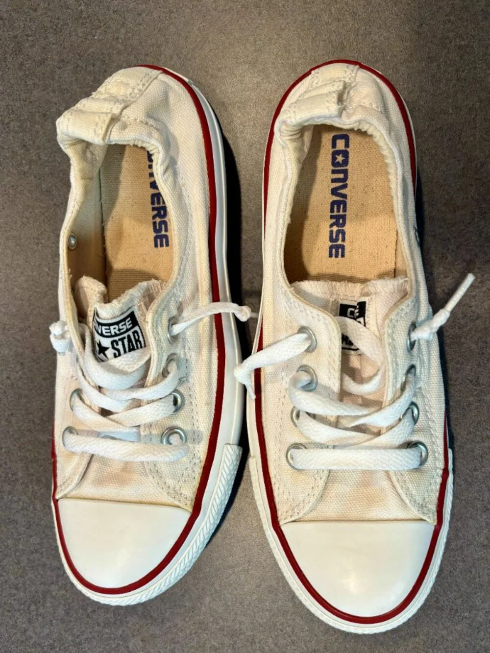 ~~Converse Chuck Taylor All Star Shoreline Slip-On White Women 6..GUC!!...